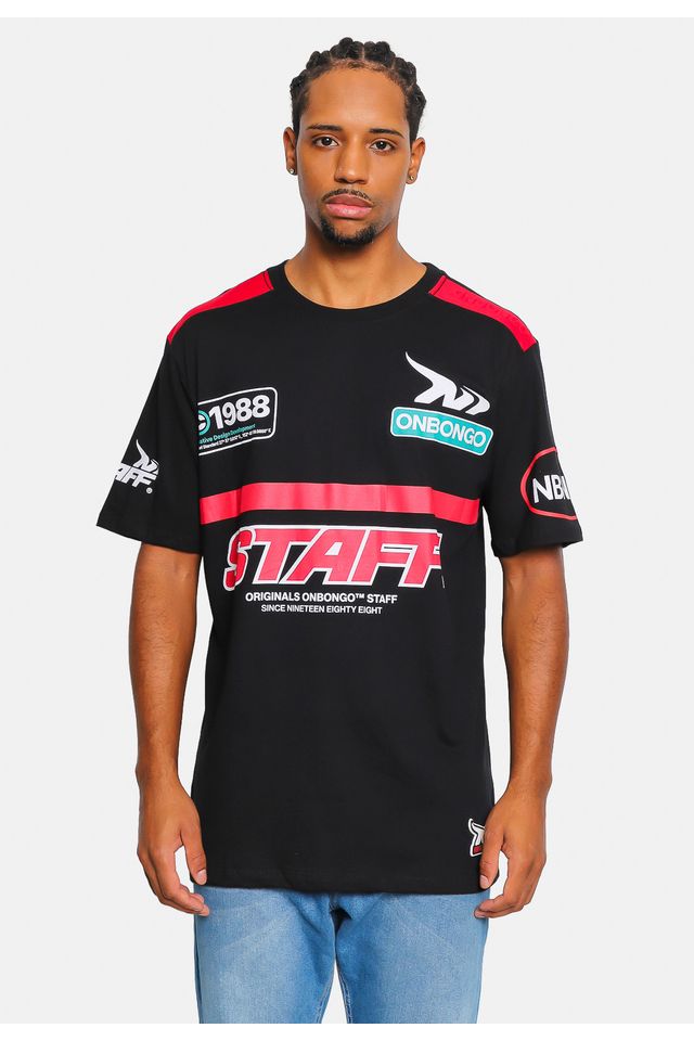 Camiseta Onbongo Estampada Staff Preta - M
