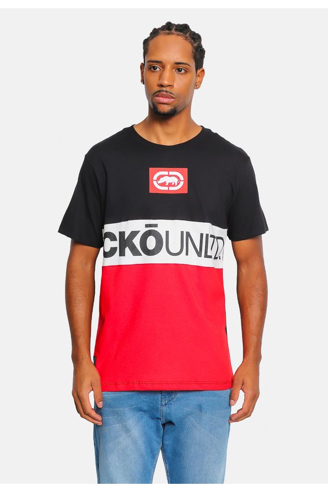 Camiseta Ecko Especial Recortada Nauba Preta - P