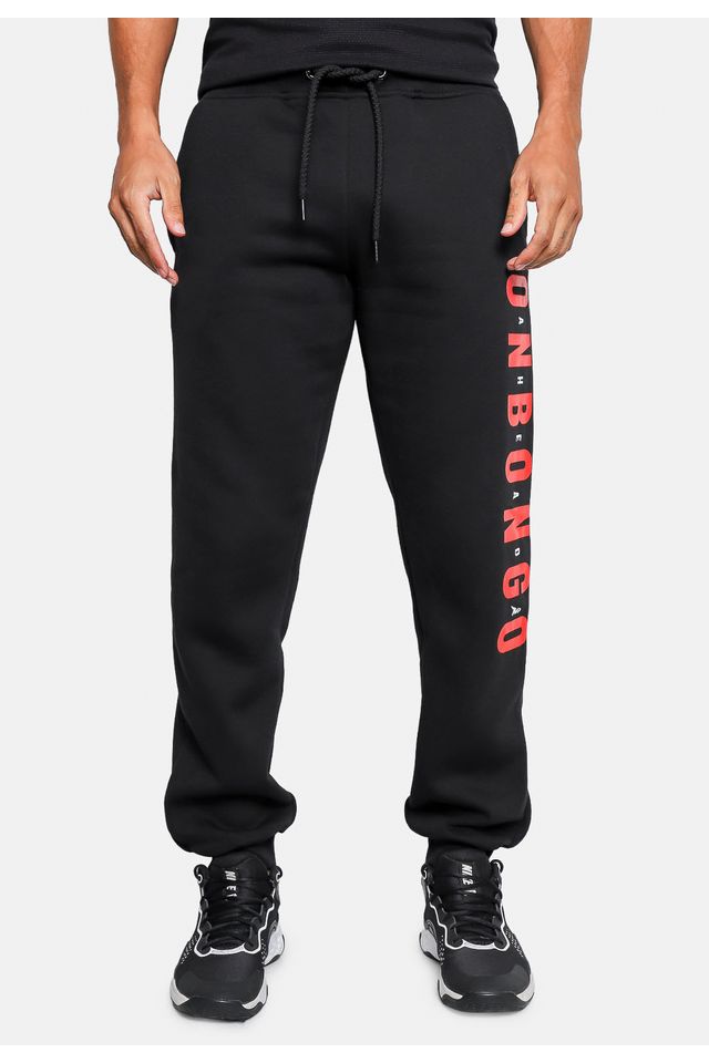 Calça Onbongo Moletom Recortada Preta - P