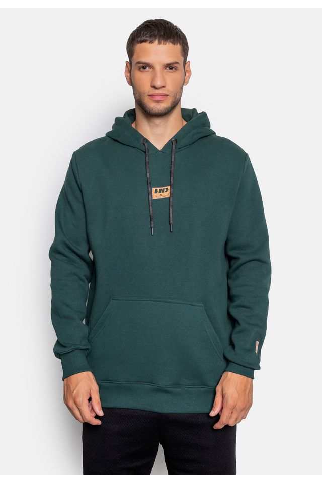 Moletom HD Canguru Fechado Cork Dream Verde - P