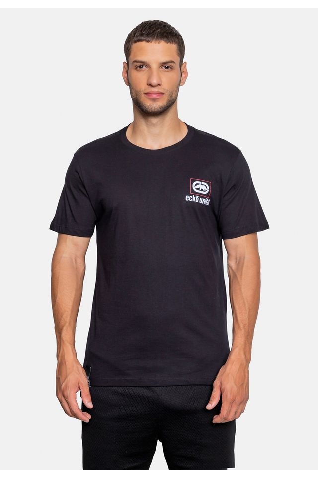 Camiseta Ecko Estampada Básica GT Preta - P