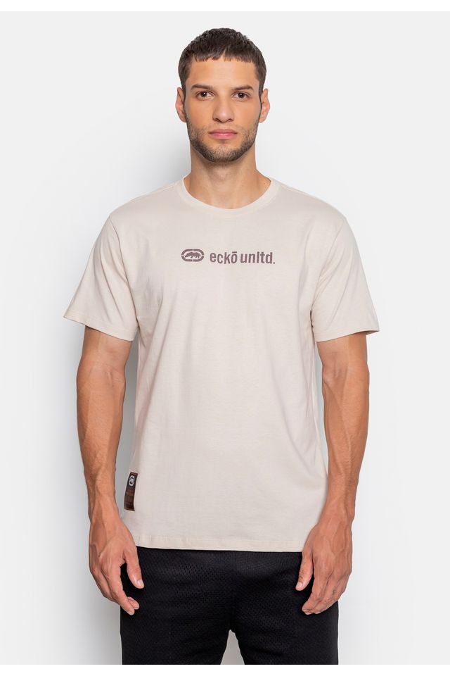 Camiseta Ecko Estampada Famous Areia - P