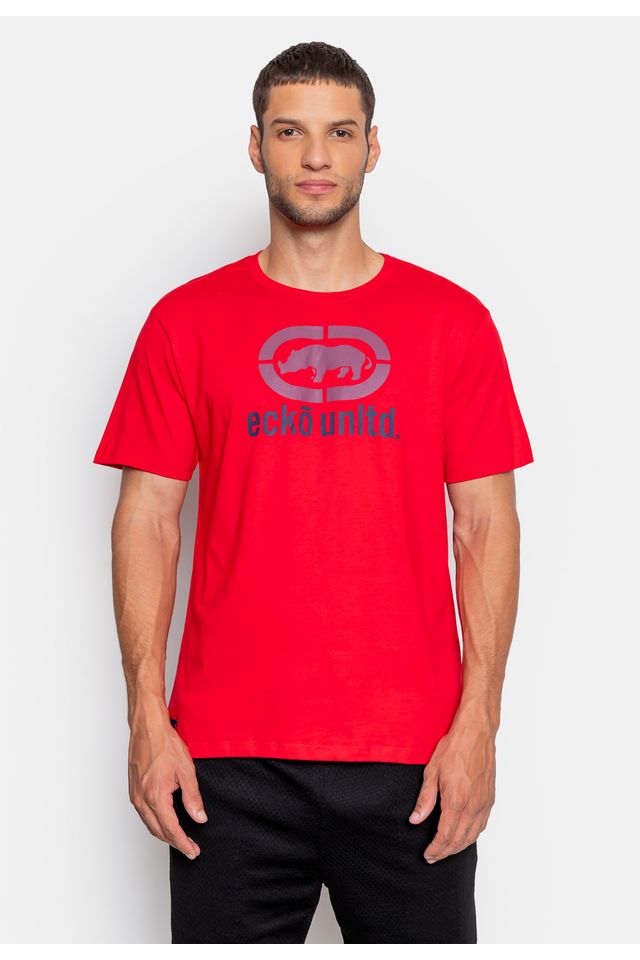 Camiseta Ecko Estampada Begin Vermelha - P