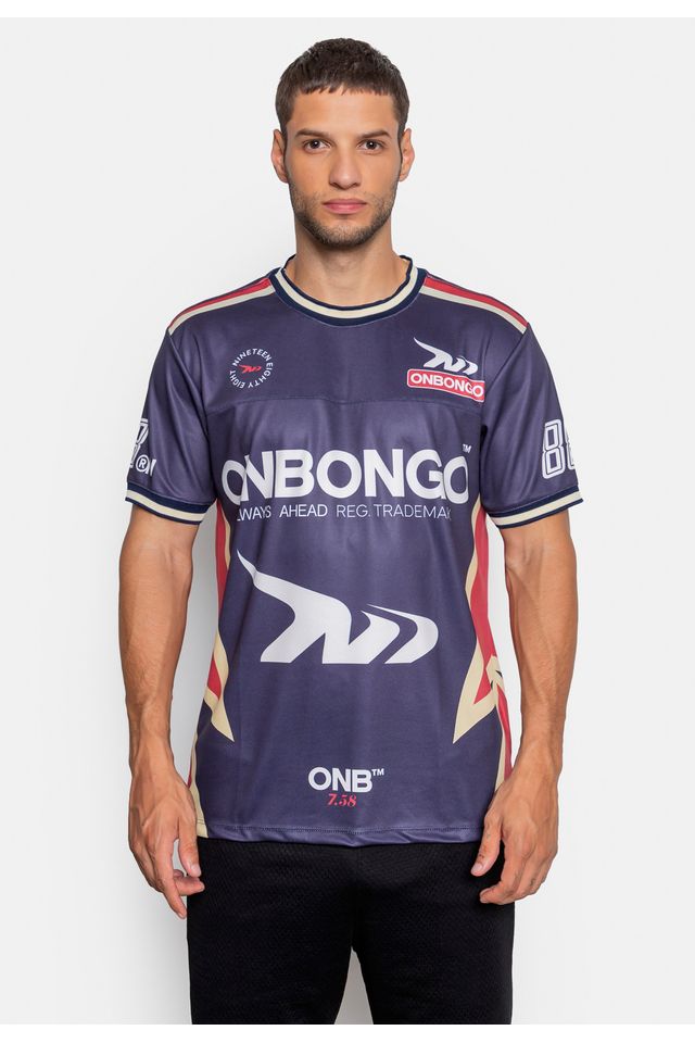 Camiseta Onbongo Sintética Azul Marinho - P Camiseta Onbongo Sintética Azul Marinho - P