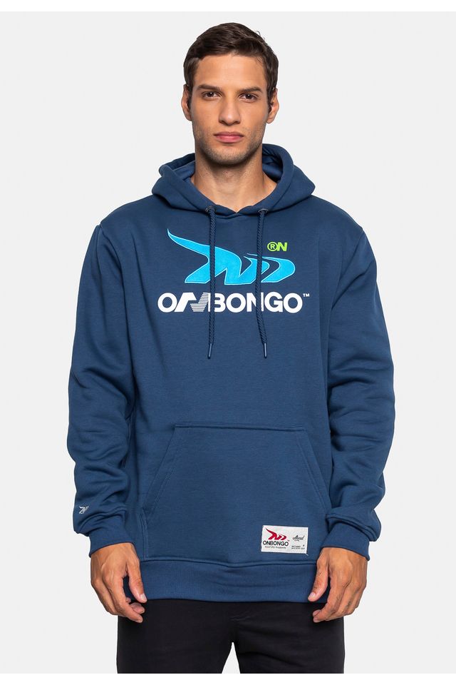 Moletom Onbongo Fechado Canguru Marinho - P