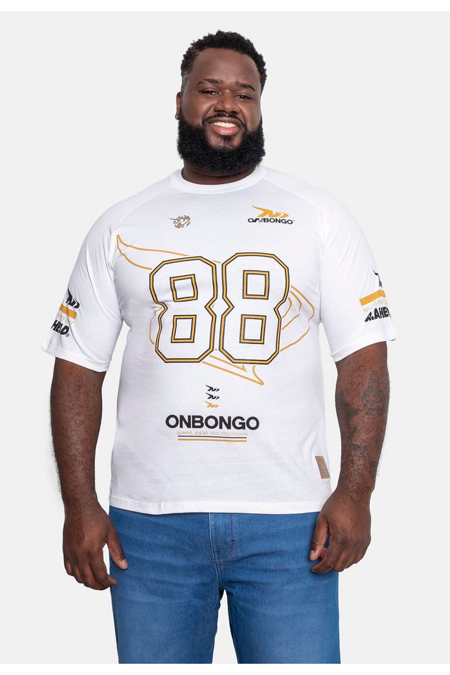 Camiseta Onbongo Oversize Especial Plus Size Branca - Plus P