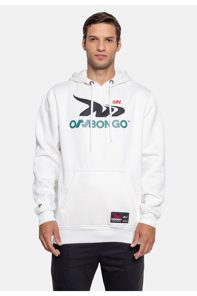 Moletom Onbongo Fechado Canguru Off White - P