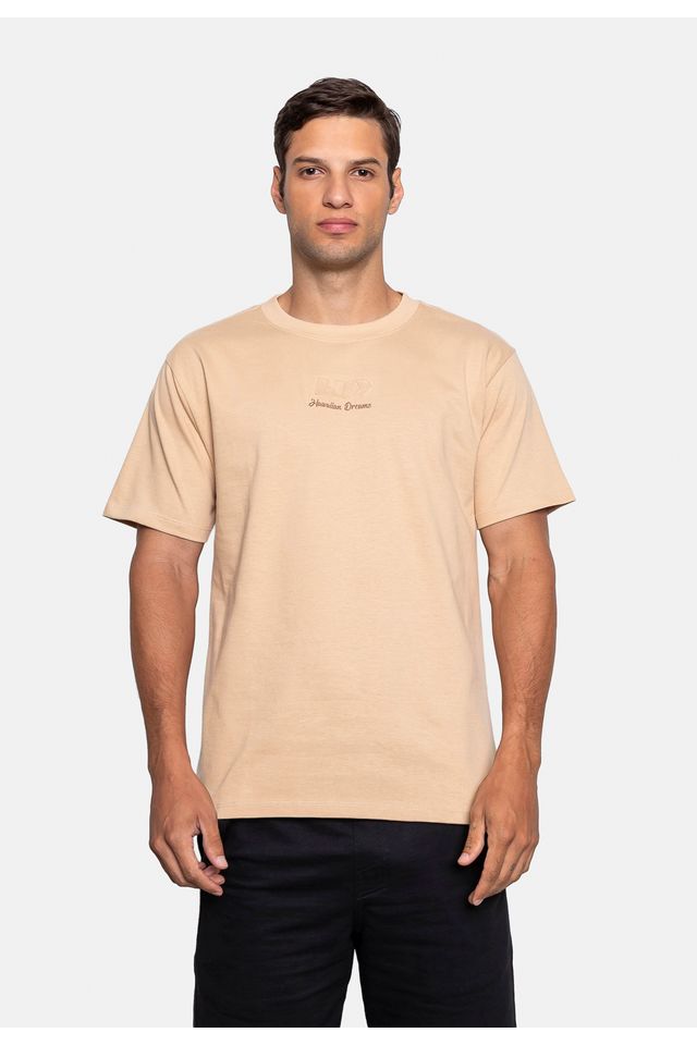 Camiseta HD Especial Embossing Palha - P