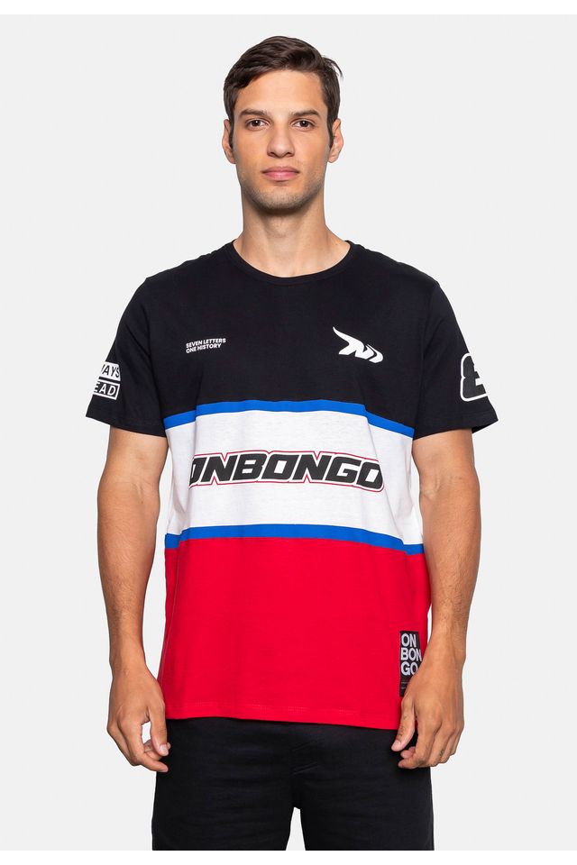 Camiseta Onbongo Especial Recortada Relevo Preta - M
