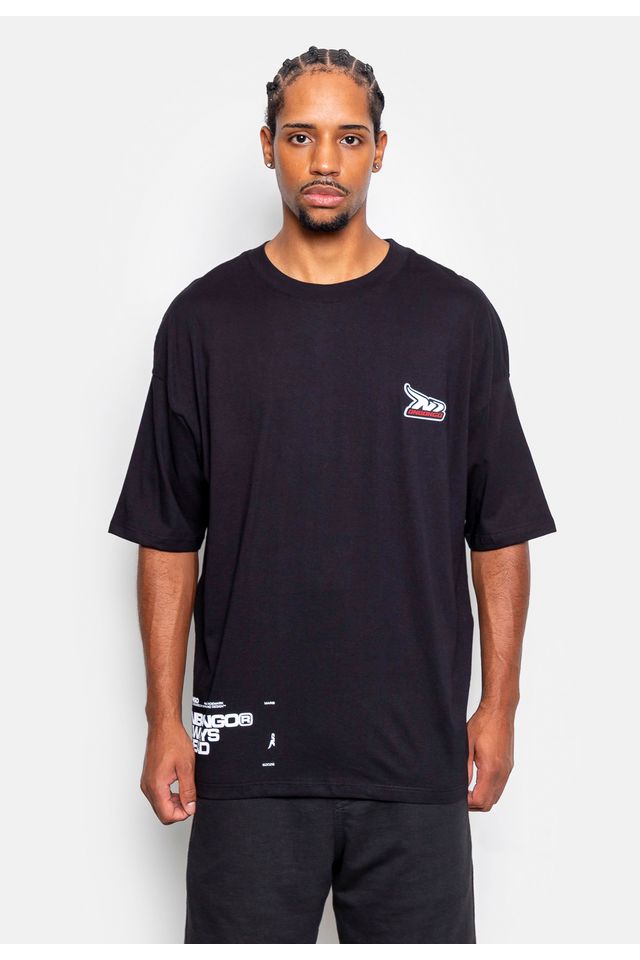 Camiseta Onbongo Oversized Preta - M