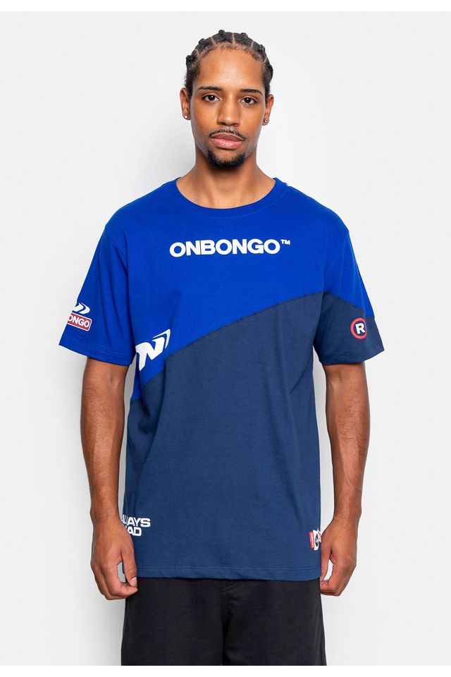 Camiseta Onbongo Especial com Recorte Azul - M