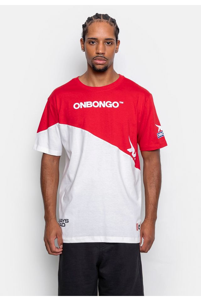 Camiseta Onbongo Especial com Recorte Vermelha - M