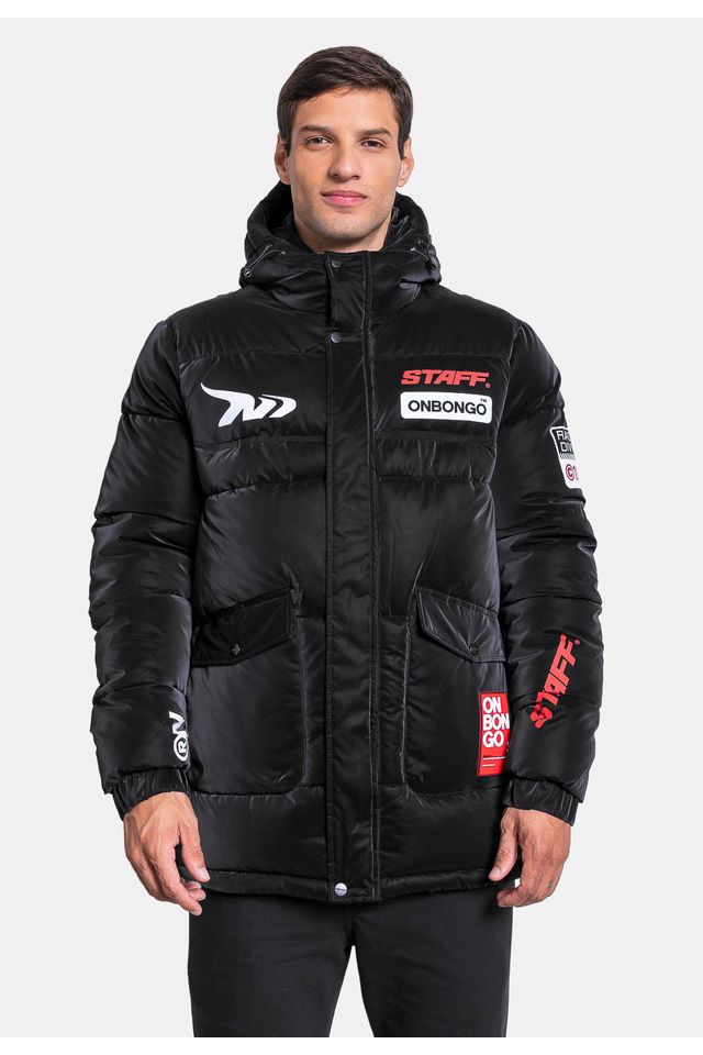 Jaqueta Onbongo Puffer Staff Preta - P