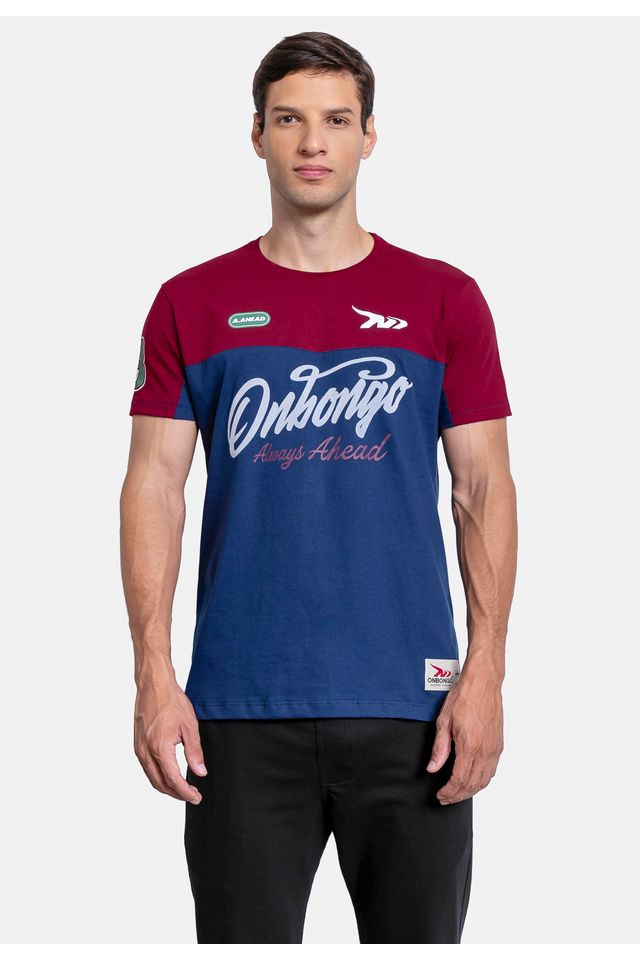 Camiseta Onbongo Especial com recorte Bordo - M