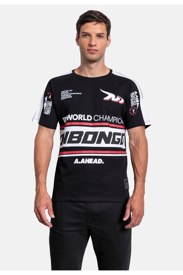 Camiseta Onbongo Raglan Preta - M