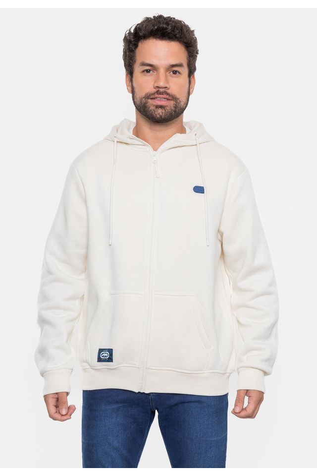 Moletom Ecko Fashion Basic Aberto Off White - P