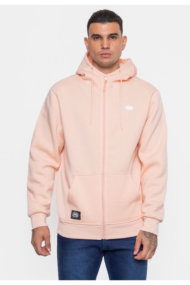 Moletom Ecko Fashion Basic Aberto Pessego - P