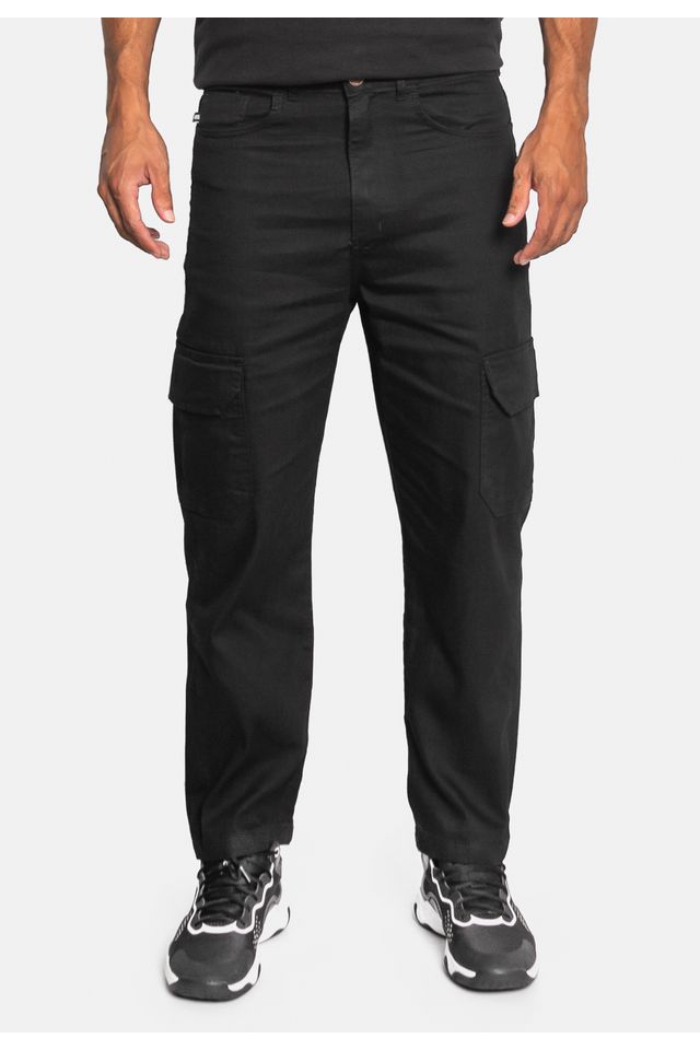 Calça Jeans Ecko Sarja Color Preta - 38